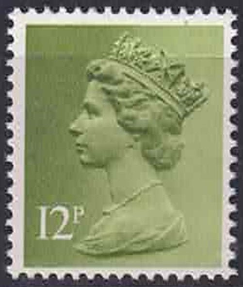 GB QEII Machin 12p X896 missing Phosphors ex Wedgewood Booklet mint