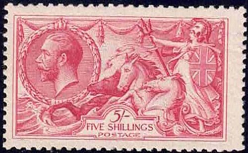 SG416 seahorse Rose-Red Bradbury-Wilkinson Unmounted mint full gum