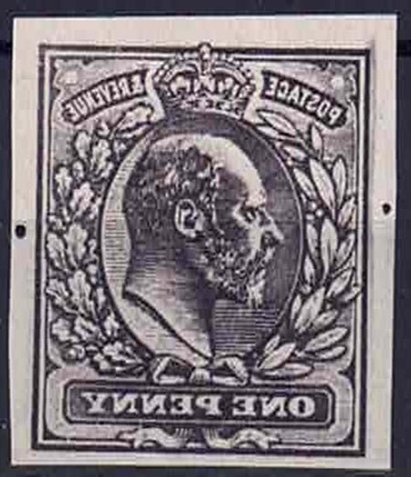 1902 EDVII essay in black full Gum U/M