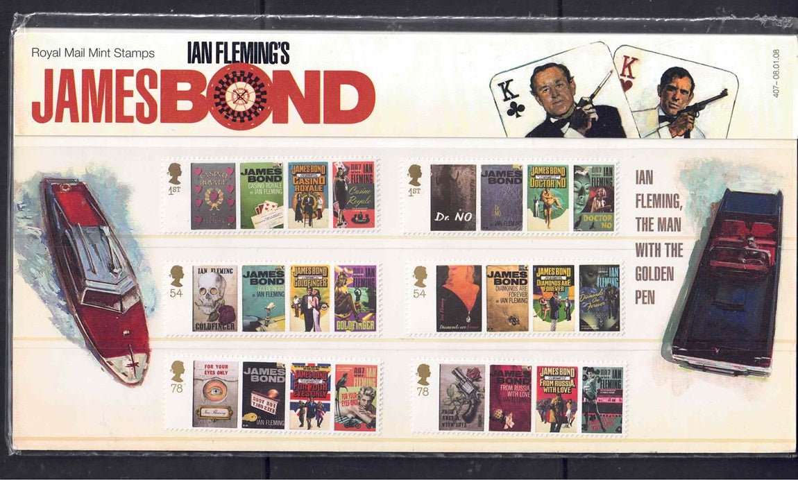QEII 2008 (James Bond) Presentation Pack No 407 Complete