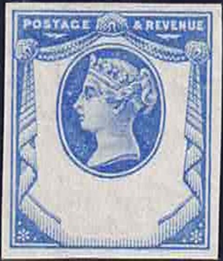 QV 1887 Reply paid essay- Head plate Type A full gum U/M