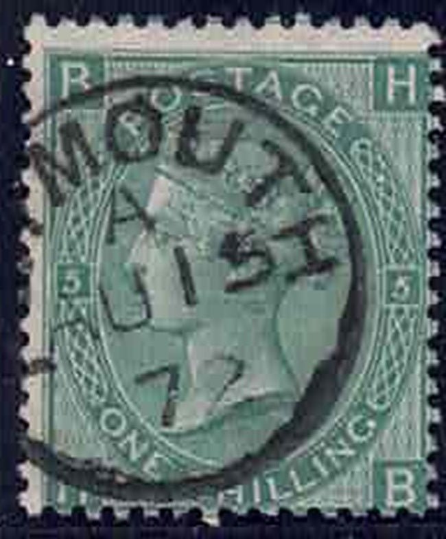 QV 1867 SG117 Plate 5 CDS AUG 15 1872 VFU