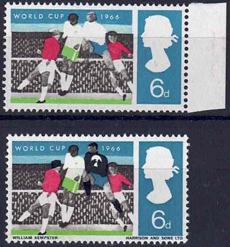 QEII World Cup 1966 SG 694a Missing Black Unmounted Mint