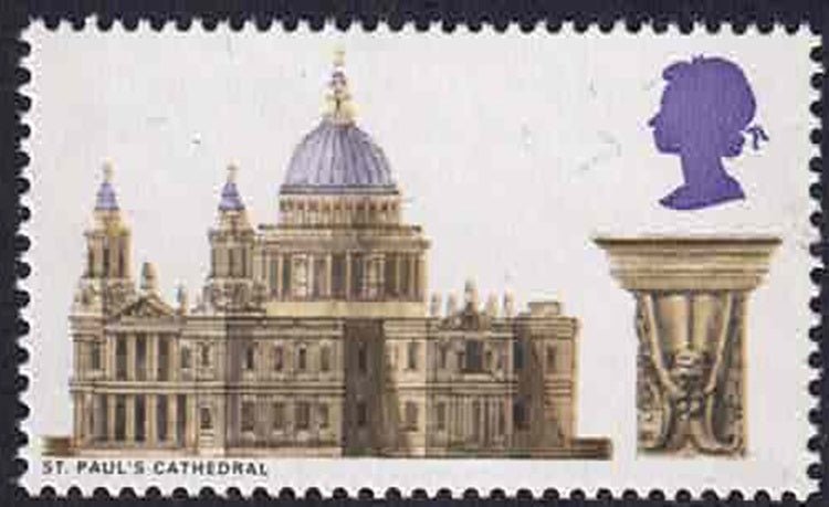 QEII 1969 SG800a Cathedrals 9d missing black (Value) Unmounted Mint