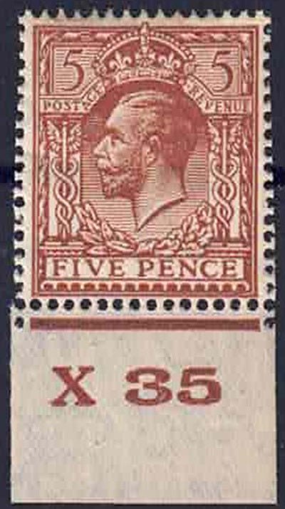 GV SG 425 5d Brown Block Cypher Control X35 Mounted mint