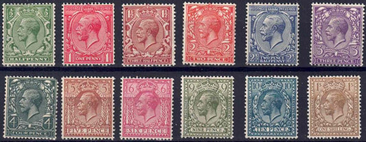 GV 1924-26 SG418/429 Block Cypher watermark set M/M