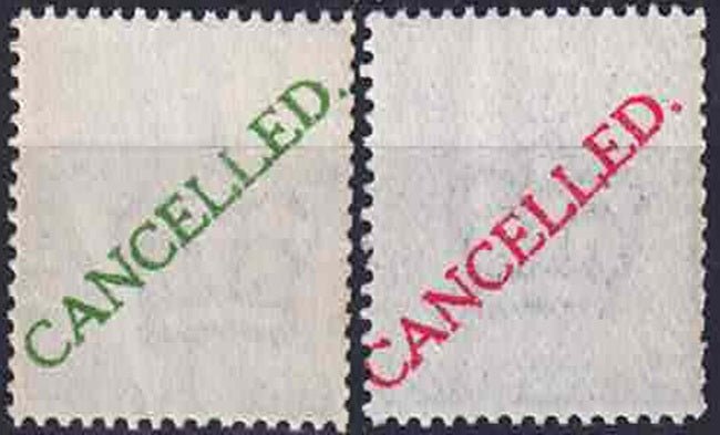 GV 1/2d 1d 1911 Coil Cancelled Essays U/M