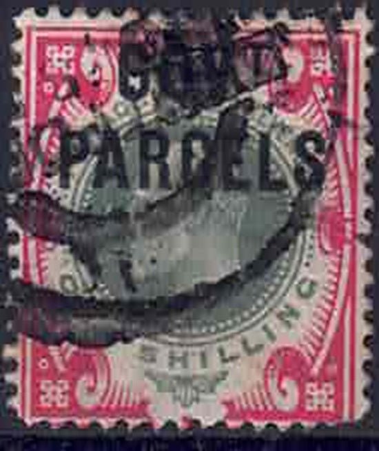 EDVII SG078 Gov Parcels overprint Dull green carmine Used