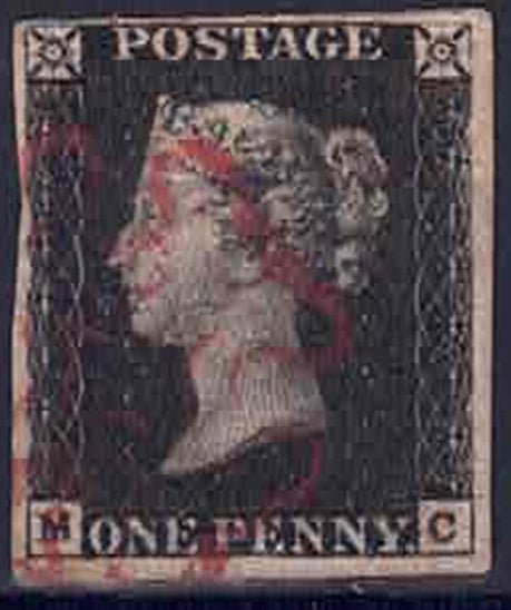 QV SG2 1d Black Plate 4 M-C red MX clean back