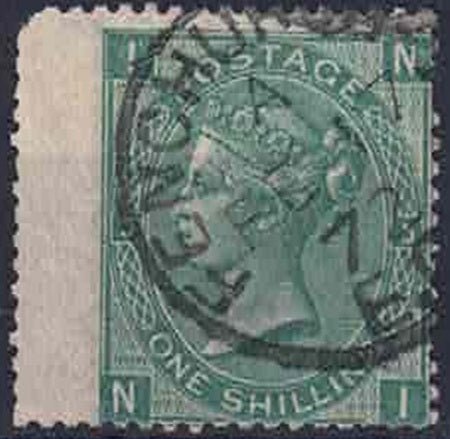 QV 1867-80 SG117 plate 5 wing margin CDS Fenchurch street FE17 72