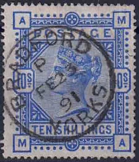 QV 1883-84 SG183 Ultramarine CDS Bradford FE 23 1891 Superb Colour