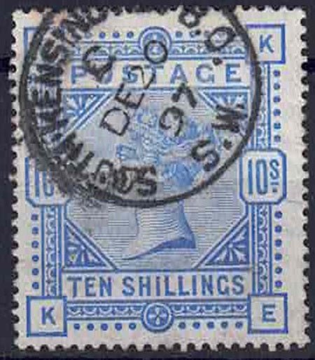 QV 1883-84 SG183 Ultramarine CDS South Kensington De 20th 1897