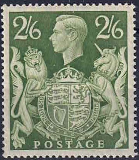 GVI 1939-48 SG476b yellow-Green unmounted mint