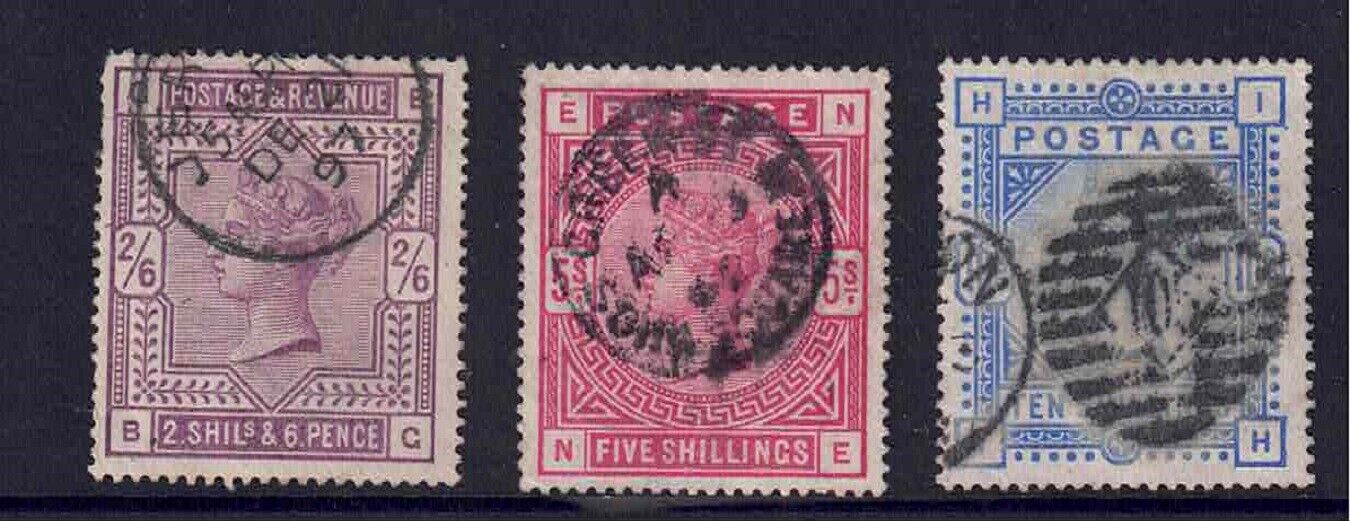 QV 1883-84 SG178/180/183 Fine used Cat £900+