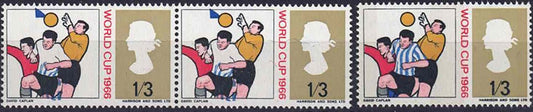 QEII 1966 SG695a Missing blue pair Unmounted mint with normal