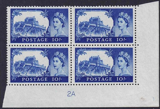 QEII 1968 SG761 10s Bright ultramarine Block control 2a Unmounted