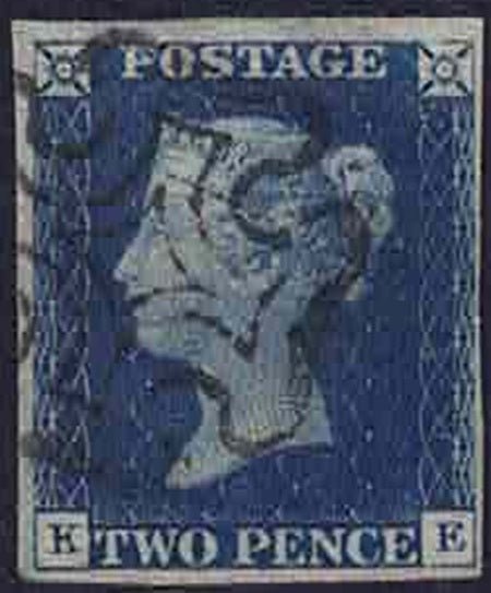 QV SG 4 Deep Blue Plate 1 Black MX 4 margins letters K-E