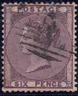 QV 1856 SG 69 deep-Lilac watermark Emblems fine used