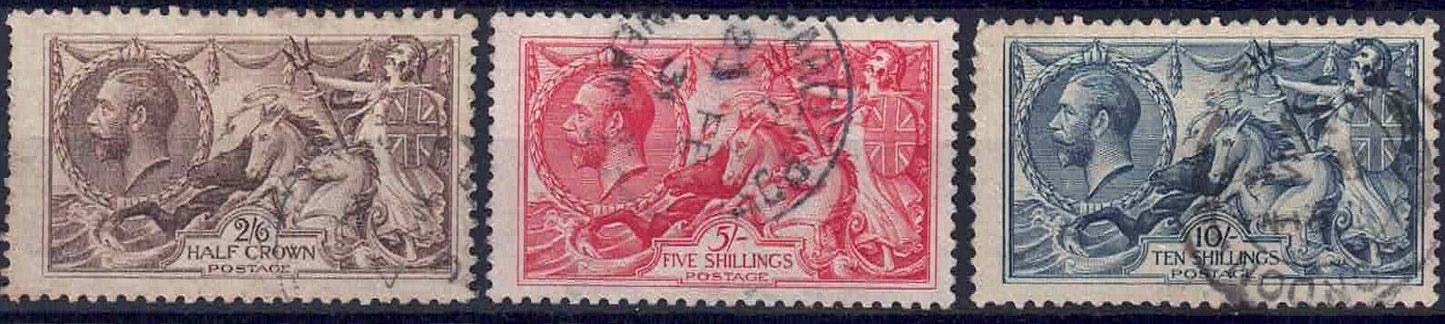 GV Bradbury Seahorse setSG413/416/417 used