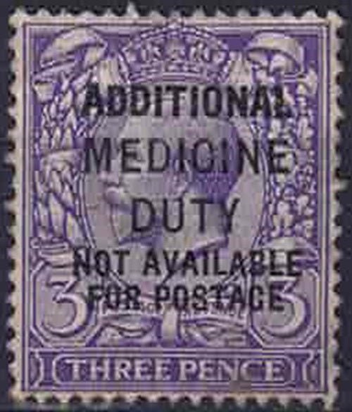 GV SG354 Overprint (Additional Medicine Duty) MM