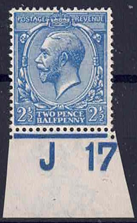 GV Spec N21 (6) Milky blue control J17 mounted mint