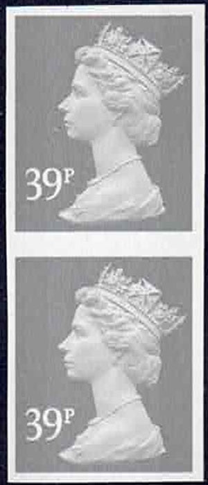 QEII 2004 Y1709a U/m Imperf pair 39p Grey