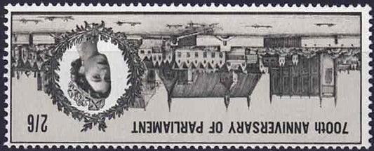 QEII 1965 SG644 Wi 2s/6d Parliament Wmk Inverted U/M