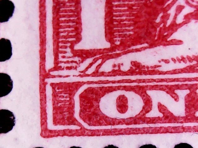 GV SG327/28 N7k Deep Carmine-Red Control A11 (w) Var Pale area beside lions Claw U/M