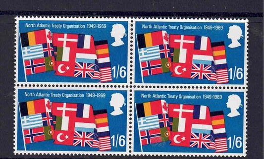 QE11 1969 Anniversaries 1/6Block Phosphor omitted U/M