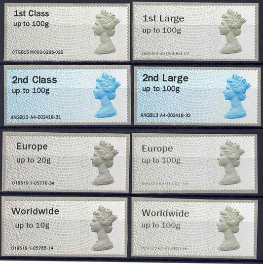 QEII Post and Go Royal Mail Self Adhesive Stamps unmounted mint