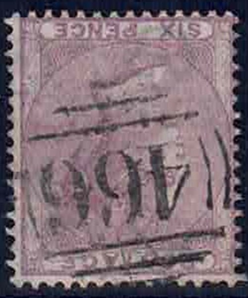 QV SG68 6d lilac Inverted Emblems Watermark Liverpool 466 CDS fine used