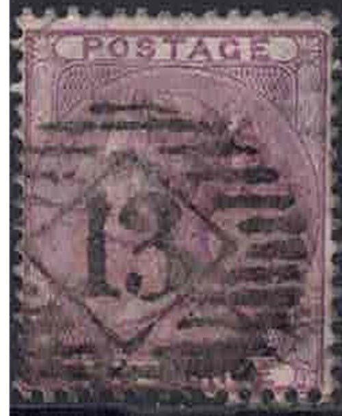 QV 1855-57 SG70b thick paper London CDS