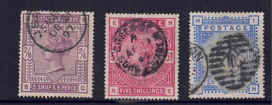 QV 1883-84 SG178/180/183 Fine used Cat £900+